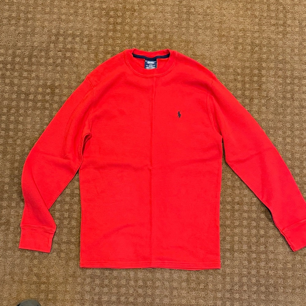 Polo by Ralph Lauren Men's Vibrant Red Crewneck Sweater